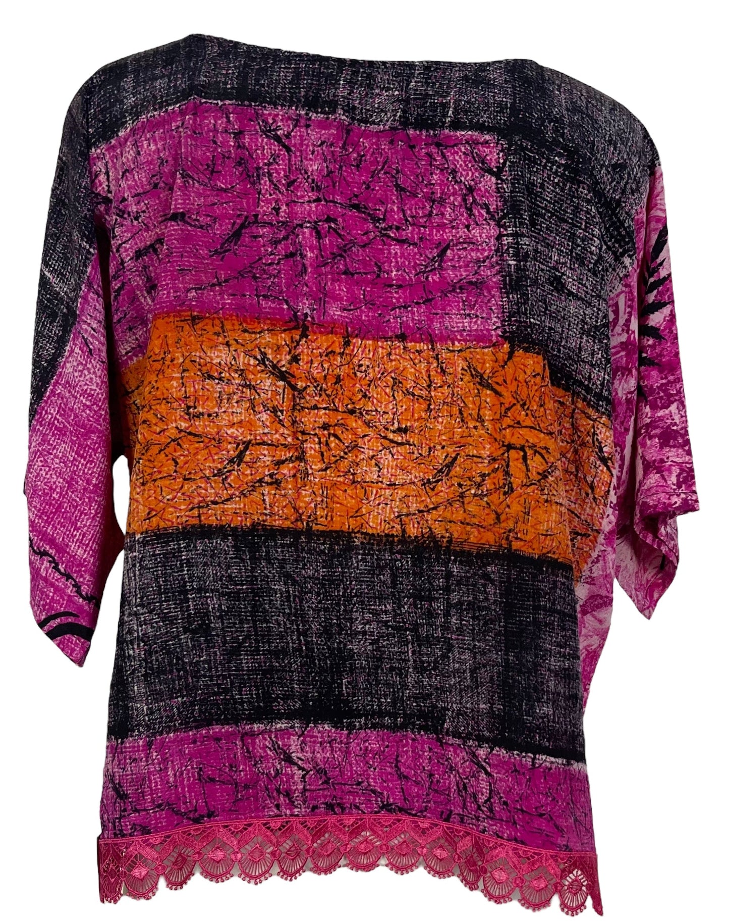 PRC6873 Avatar Pure Silk Side Slit Top