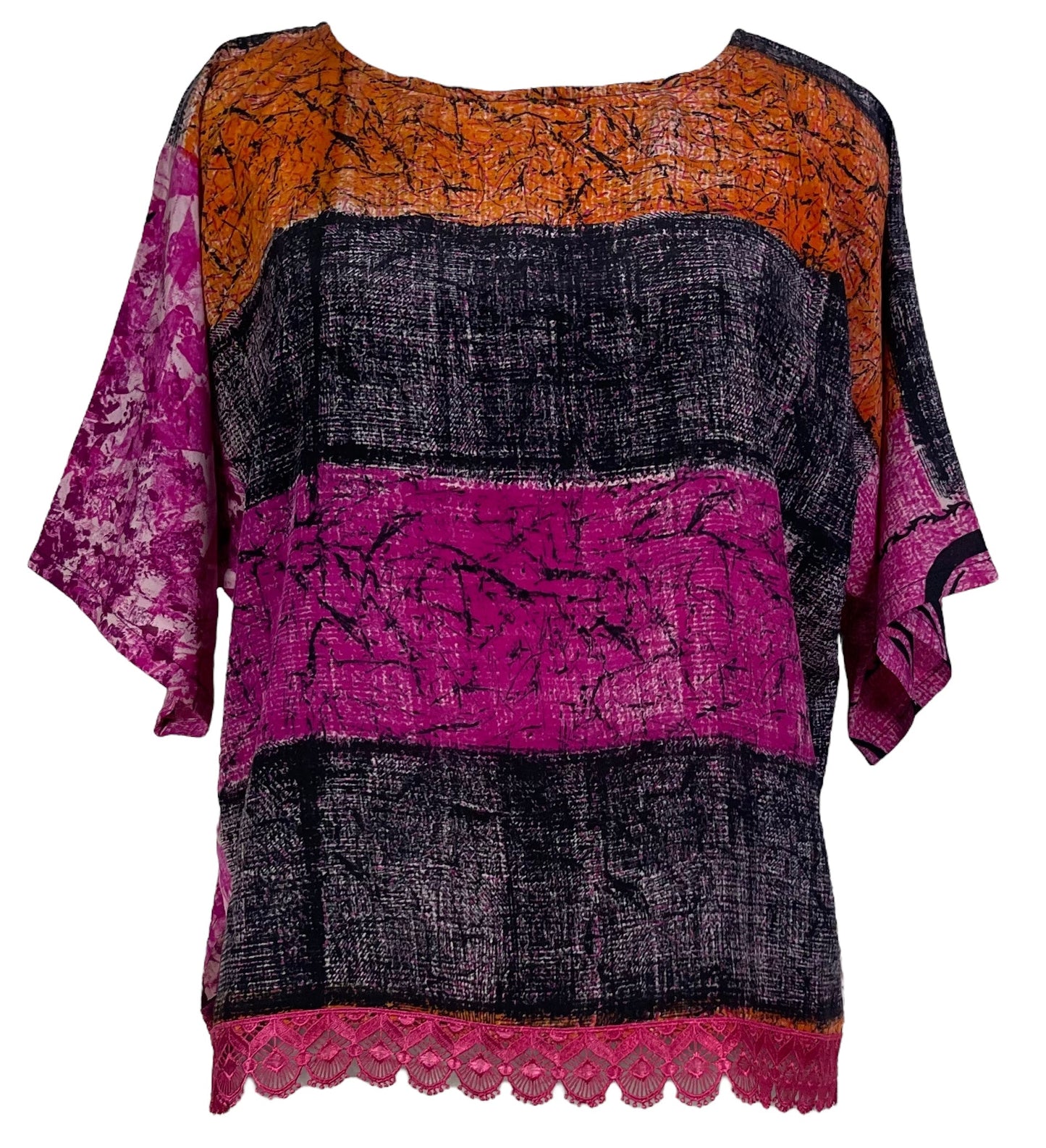 PRC6873 Avatar Pure Silk Side Slit Top