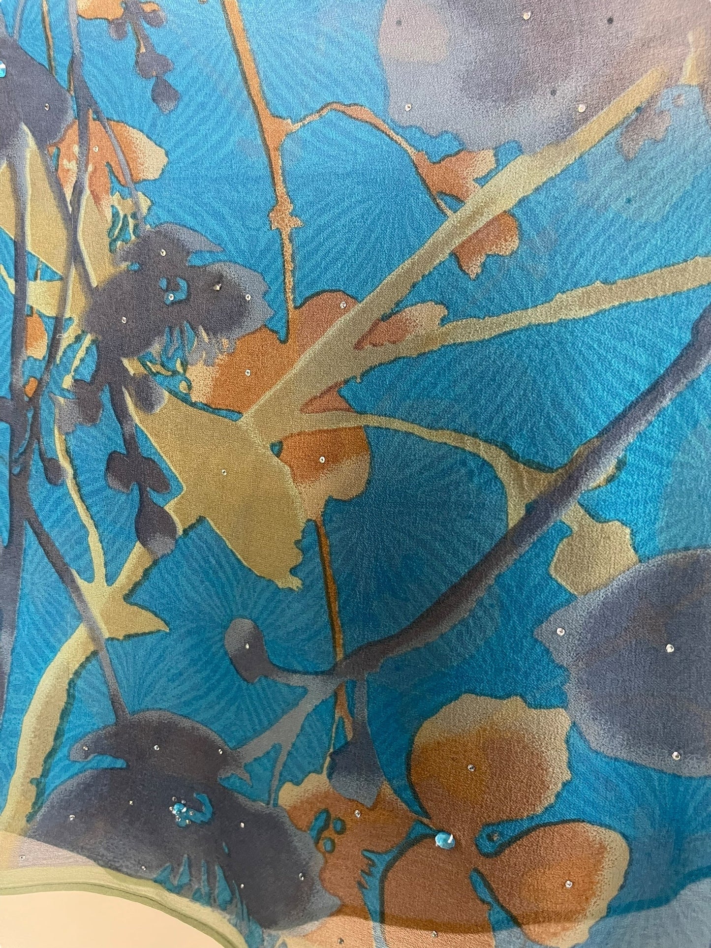 PRG7353 Sheer Avatar Pure Silk Capelet Poncho