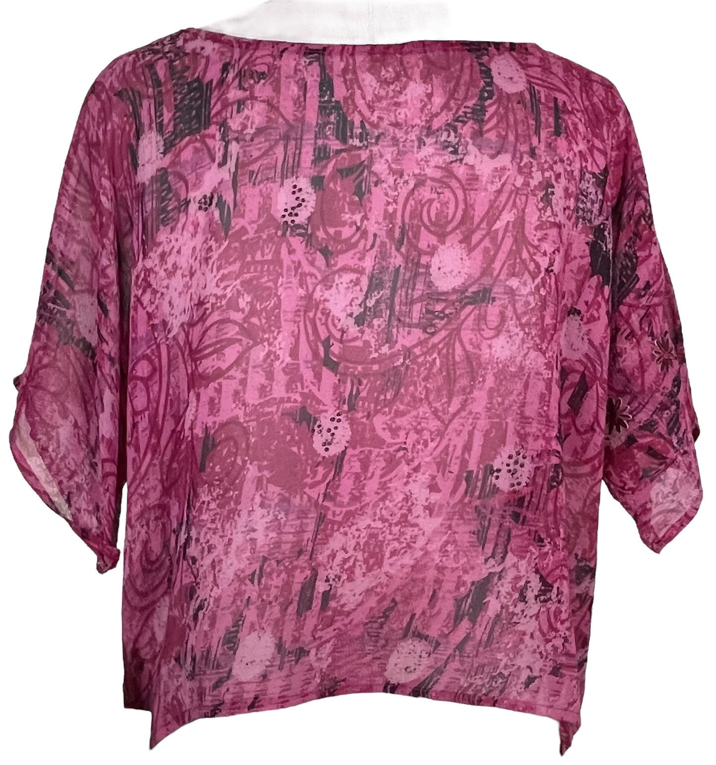 PRG5501 Sheer Avatar Pure Silk Boxy Top