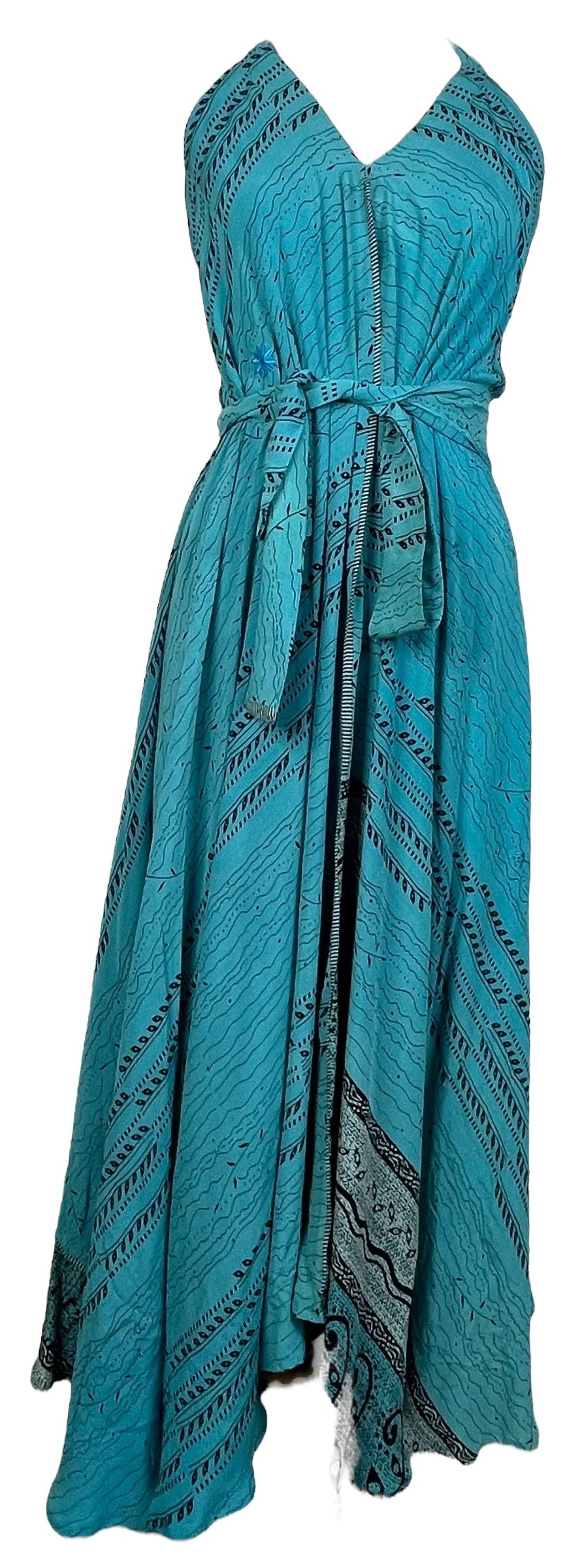 PRC7670 Avatar Pure Silk Maxi Dress with Belt
