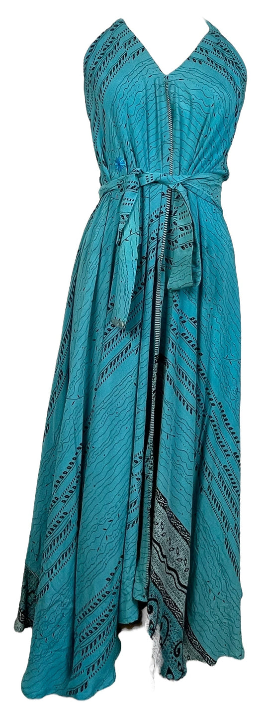 PRC7670 Avatar Pure Silk Maxi Dress with Belt