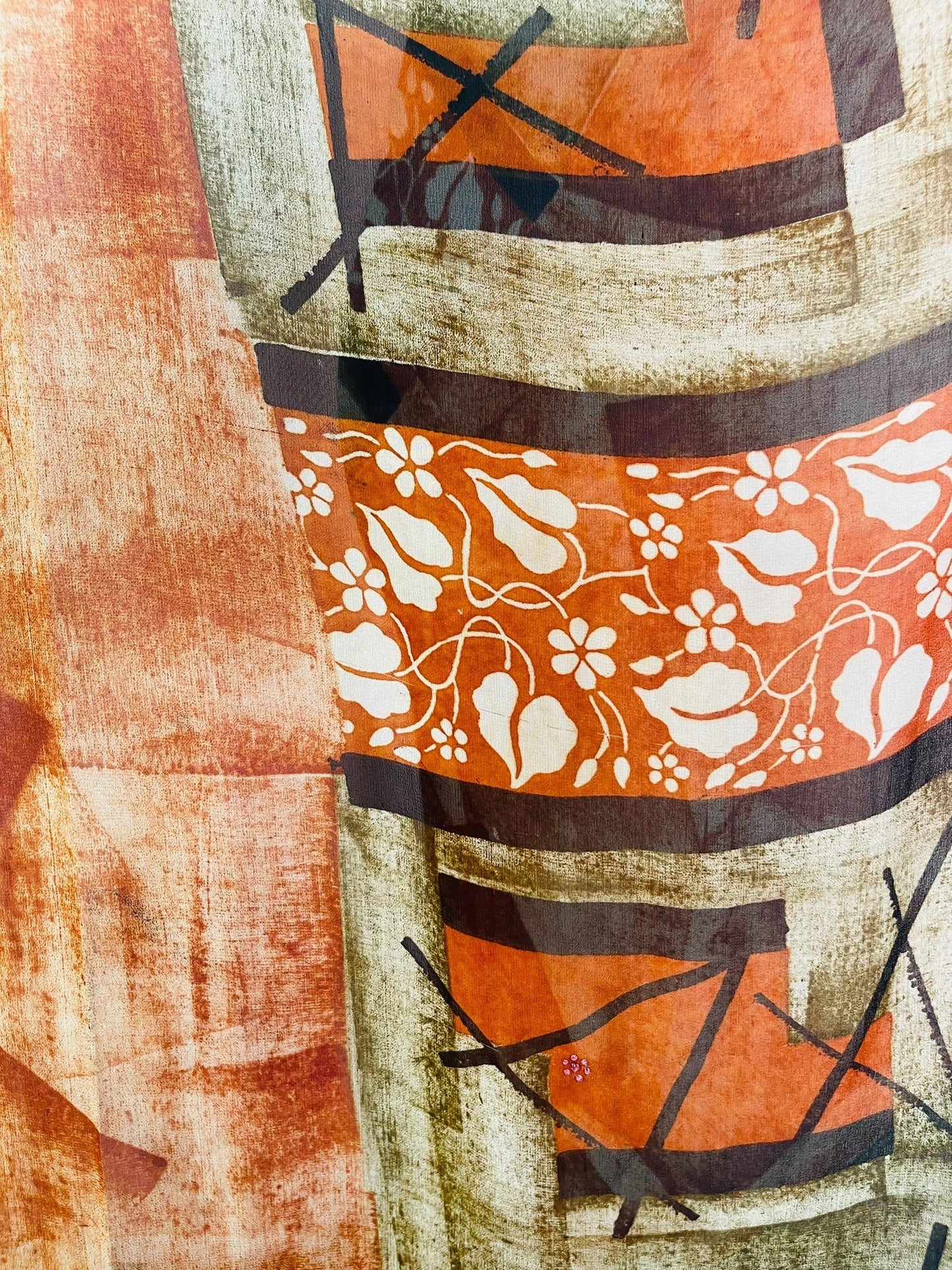 PRG7483 Sheer Avatar Pure Silk Midi Length Kaftan