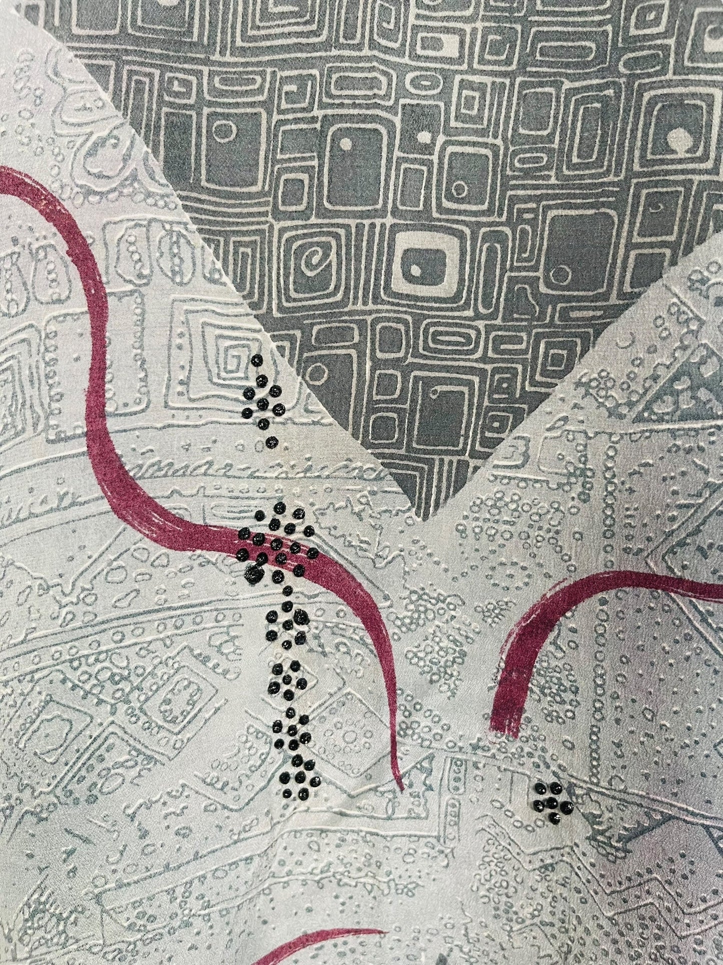 PRC6703 Avatar Pure Silk Side Slit Top