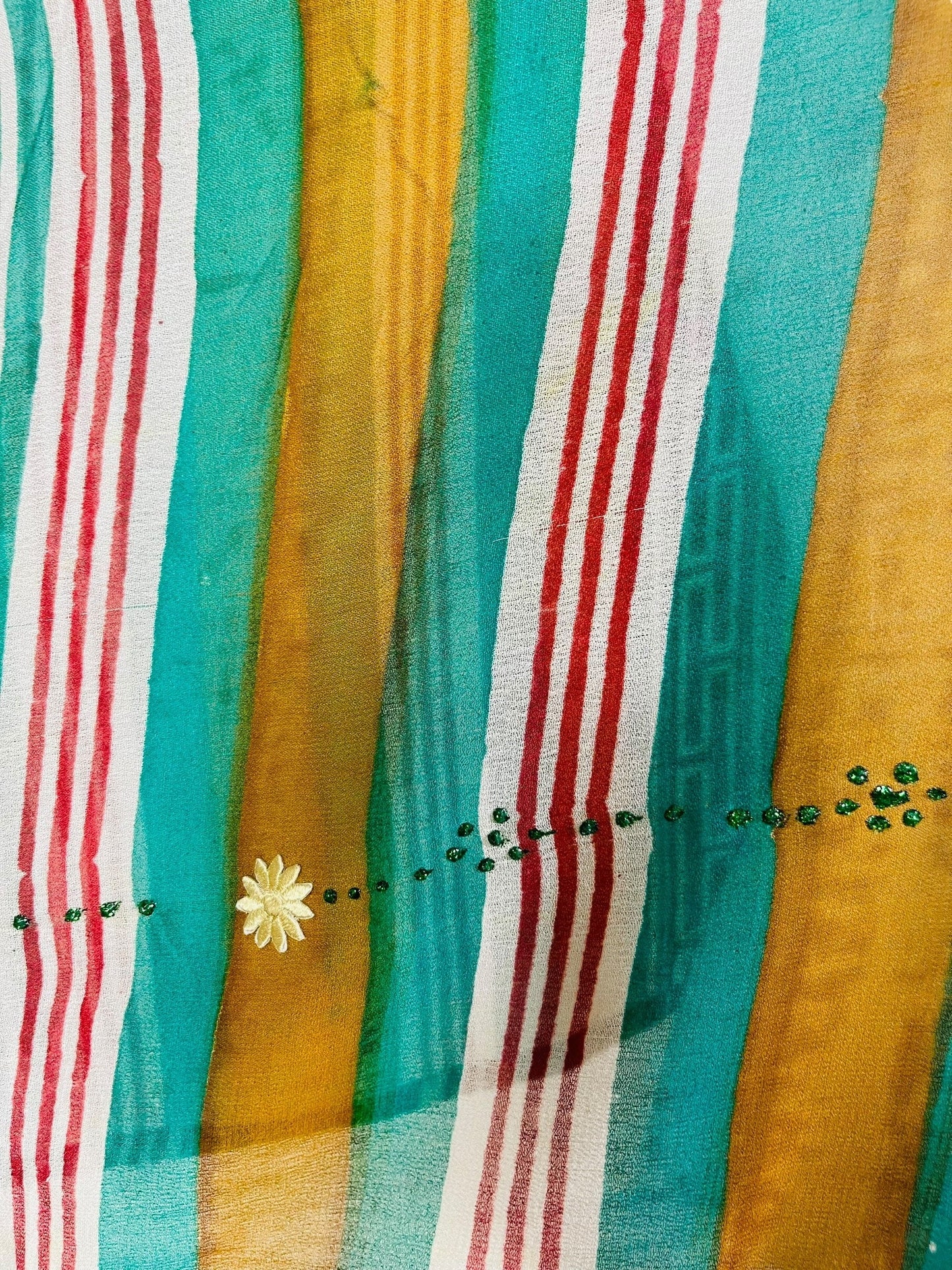 PRG7337 Sheer Avatar Pure Silk Kimono-Sleeved Top