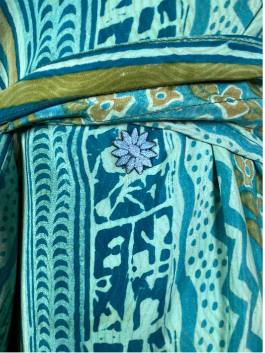 PRC7754 Avatar Pure Silk Maxi Dress with Belt