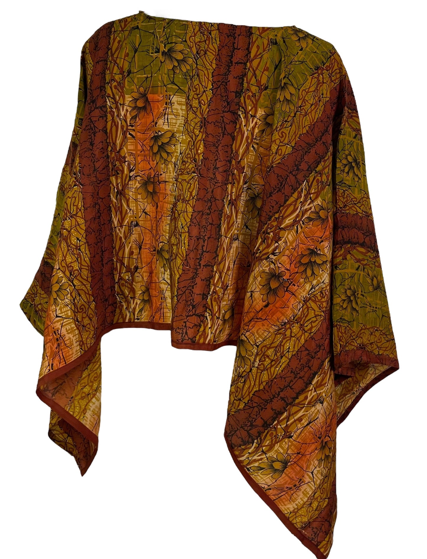PRC6861 Avatar Pure Silk Capelet Poncho