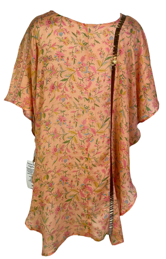 PCH6997 Very Sheer Avatar Pure Silk Waterfall Top