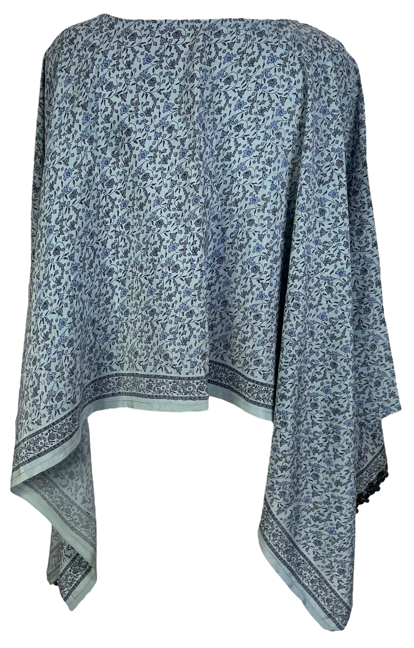 PRC6962 Avatar Pure Silk Capelet Poncho