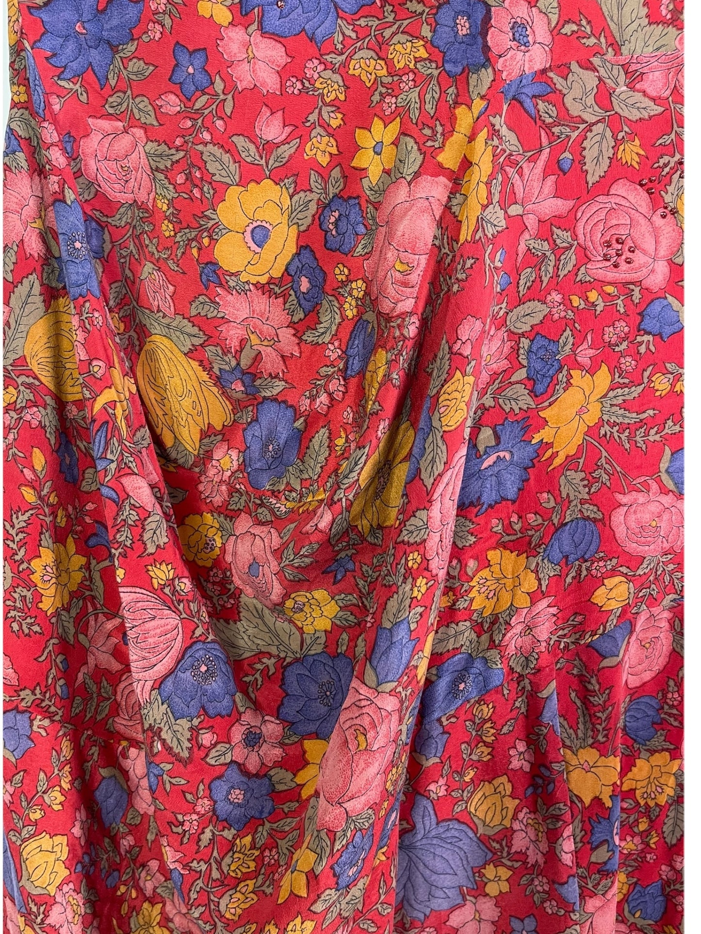 PRC7164 Avatar Pure Silk Sculptural Long Tunic Dress