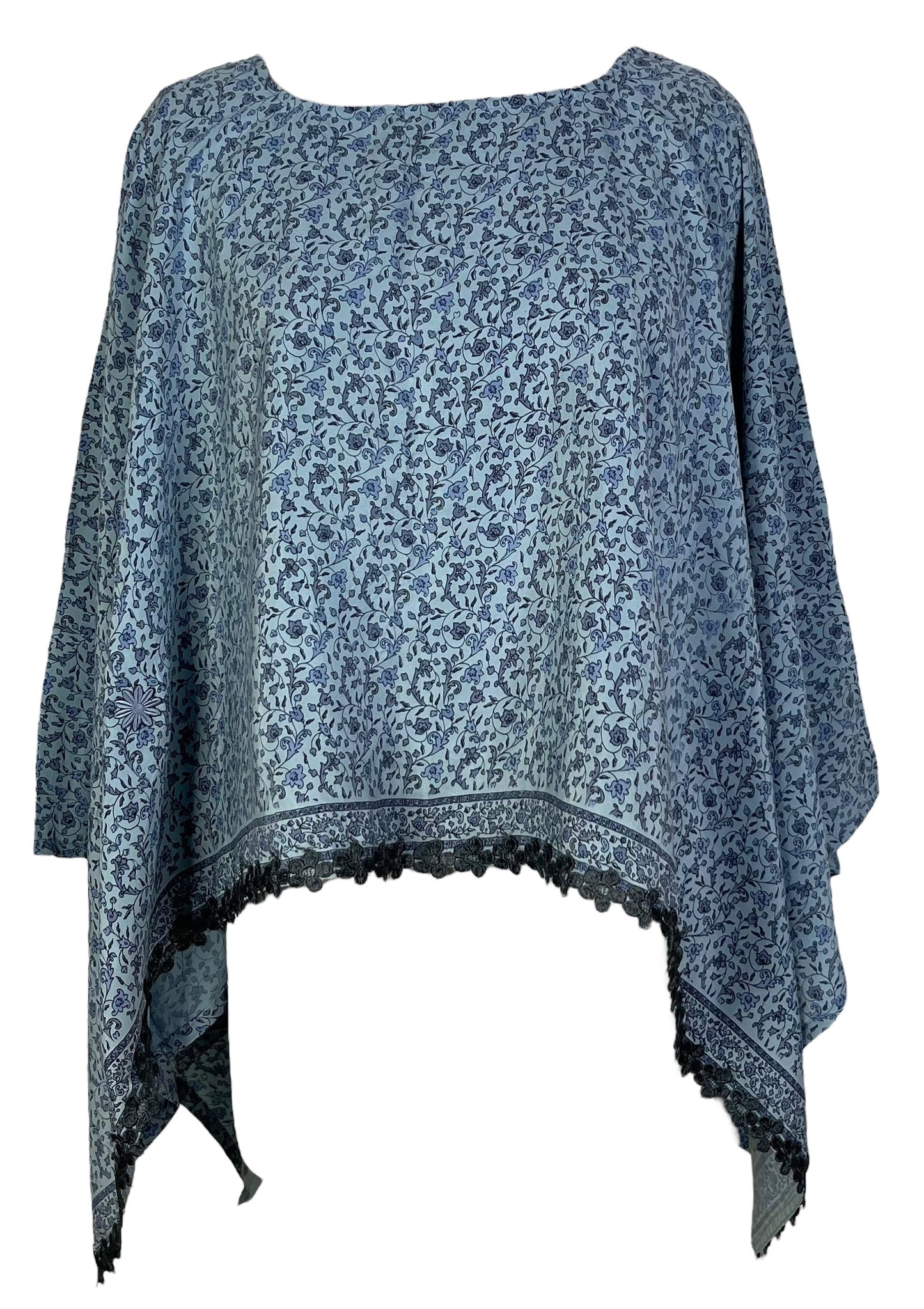 PRC6962 Avatar Pure Silk Capelet Poncho