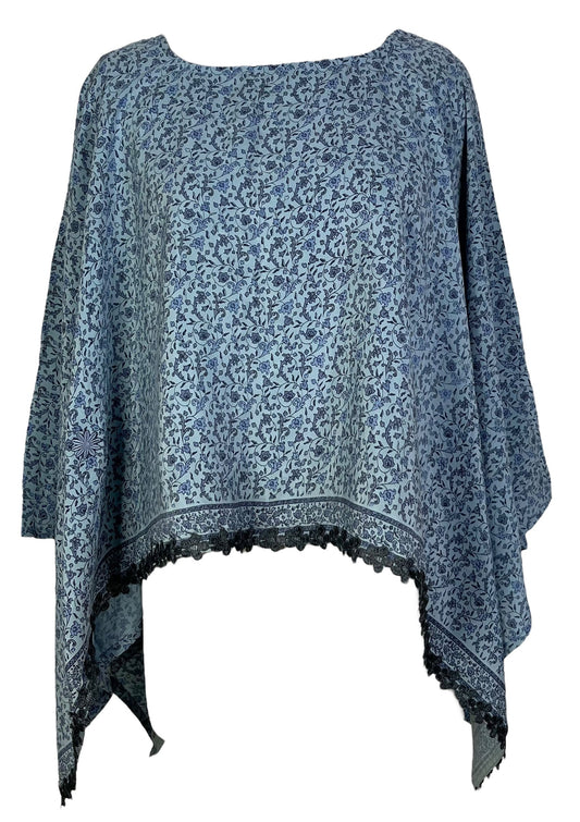 PRC6962 Avatar Pure Silk Capelet Poncho