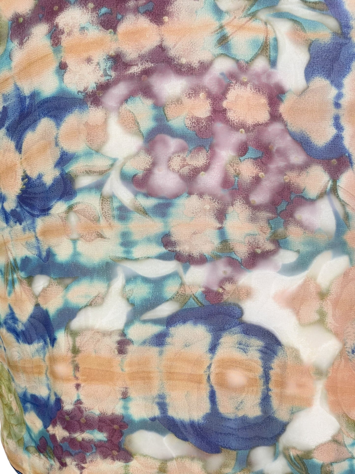 PRG6842 Sheer Avatar Pure Silk Side Slit Top