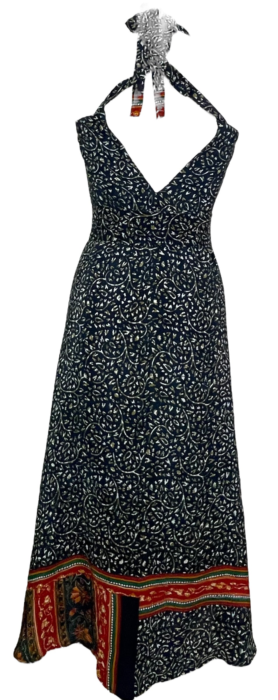 PRC7685 Avatar Pure Silk Maxi Dress with Belt