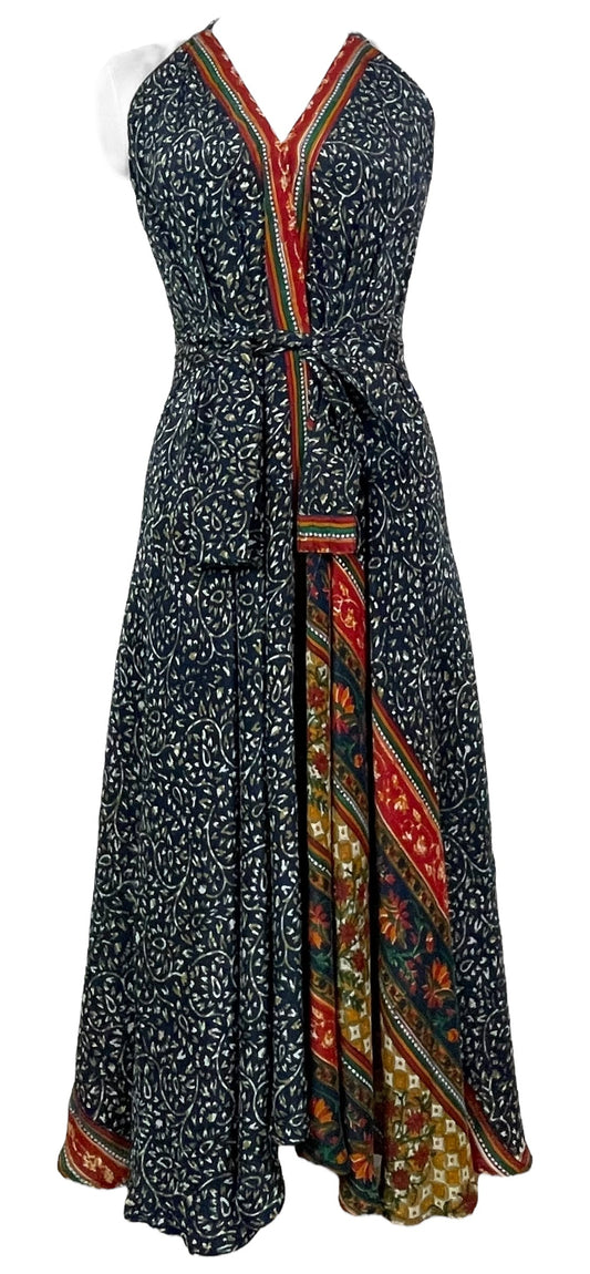 PRC7685 Avatar Pure Silk Maxi Dress with Belt