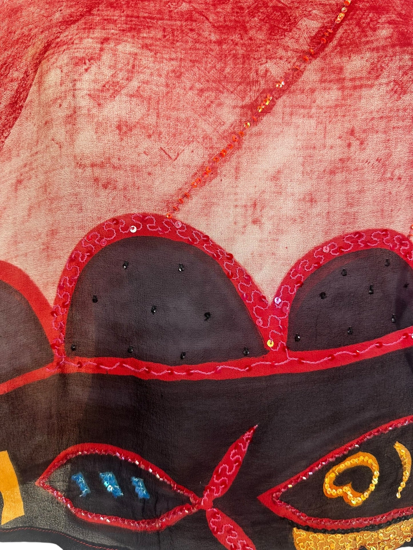 PRG6788 Sheer Avatar Pure Silk Boxy Top