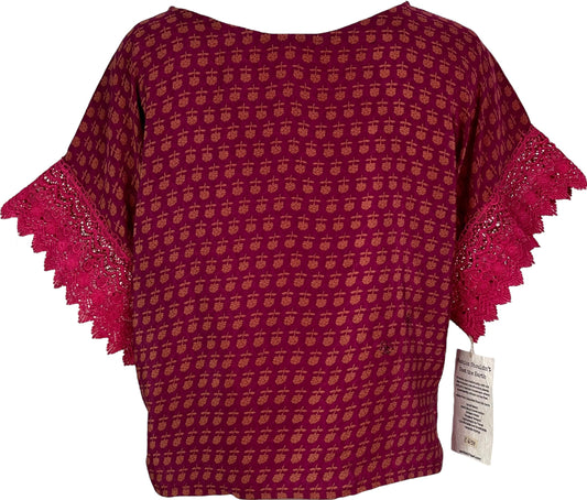 PRC6159 Avatar Pure Silk Boxy Top