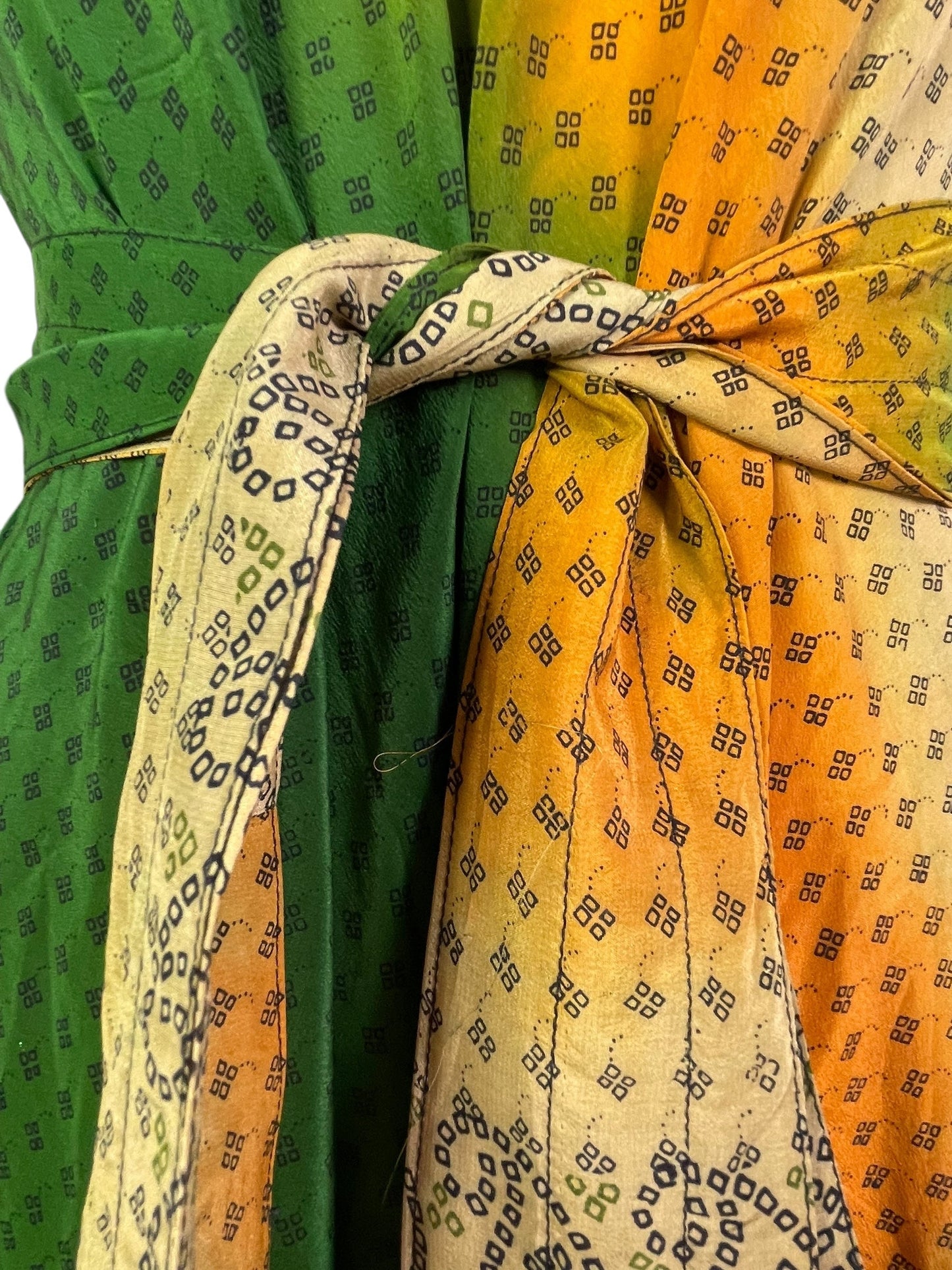 PRC7667 Avatar Pure Silk Maxi Dress with Belt