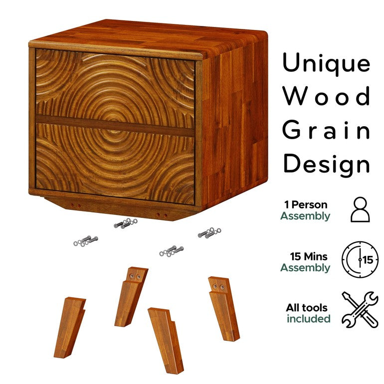 Harmony Nightstand with 2 Drawers