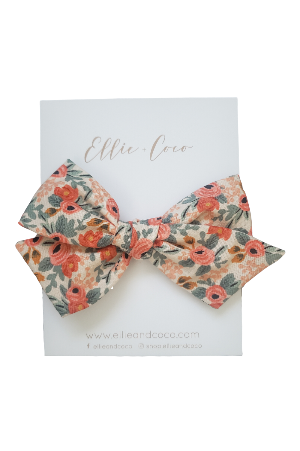 Rosa Peach Oversize Bow