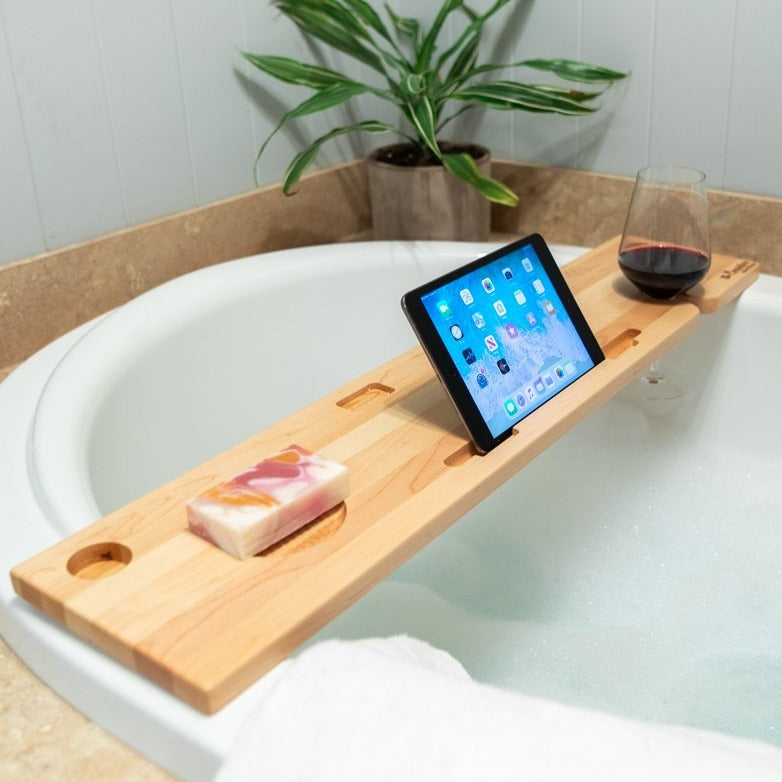 Pont de bain en bois