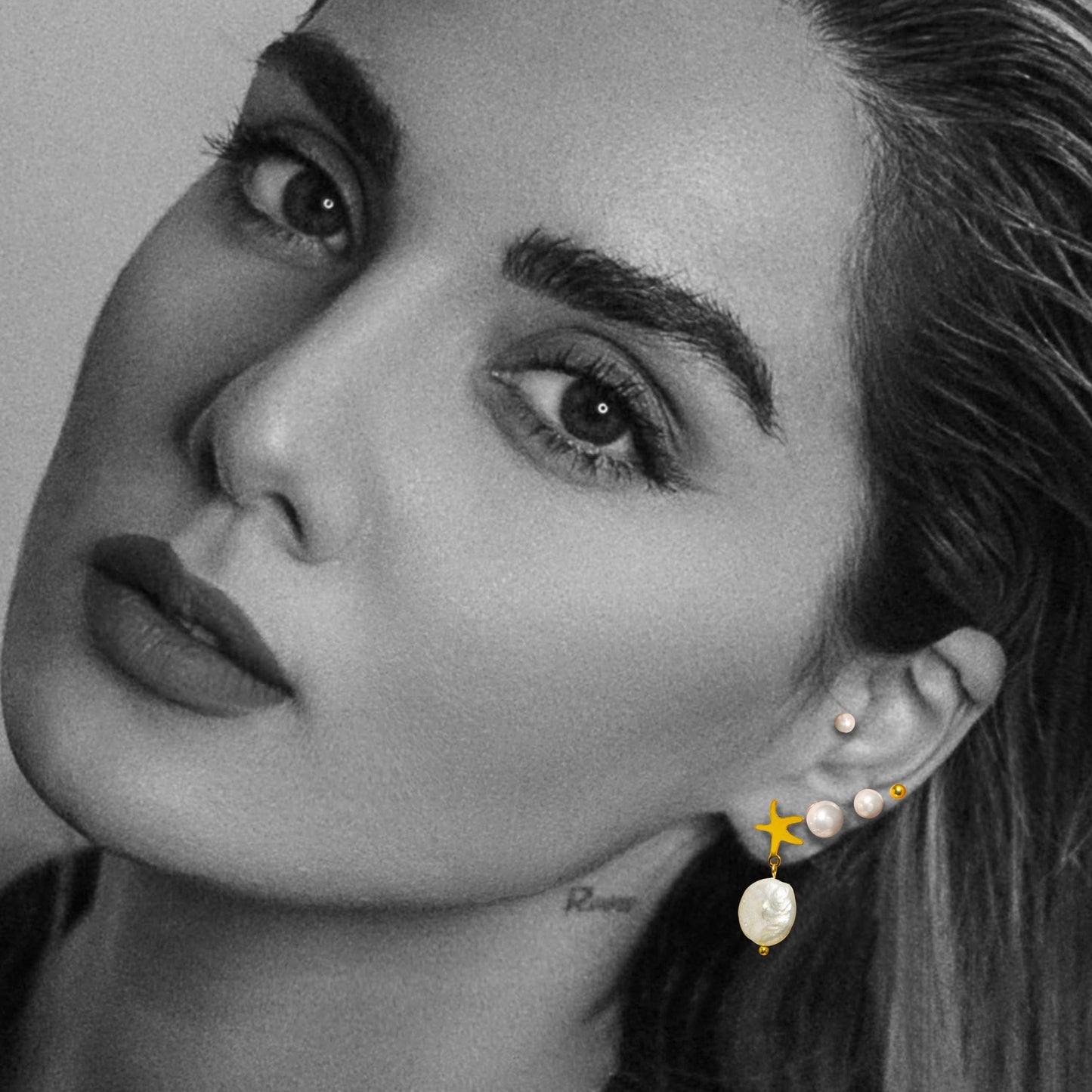 JAUZA Natural Freshwater Pearl Earrings