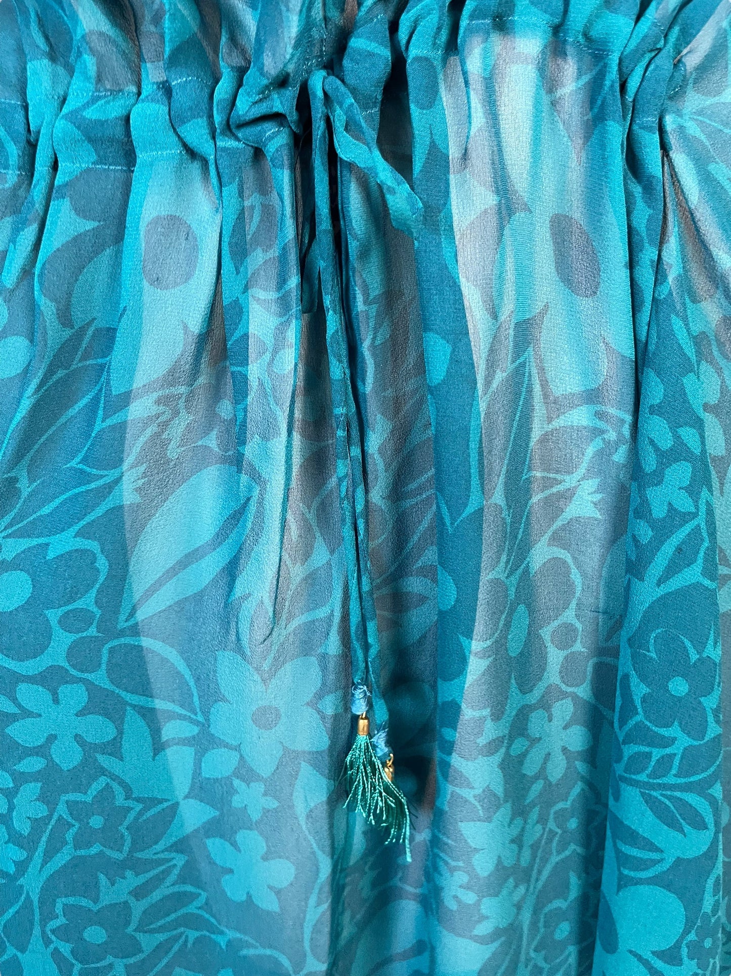 PRG6368 Sheer Avatar Pure Silk Maxi Kaftan