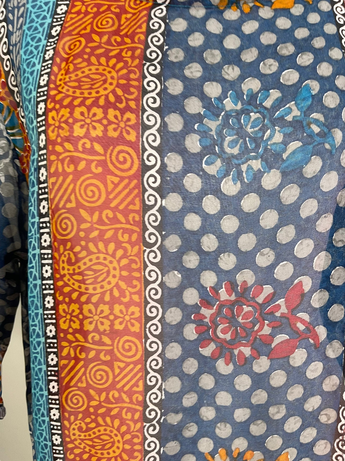 PRG6026 Sheer Avatar Pure Silk Self Pocket Tunic Dress