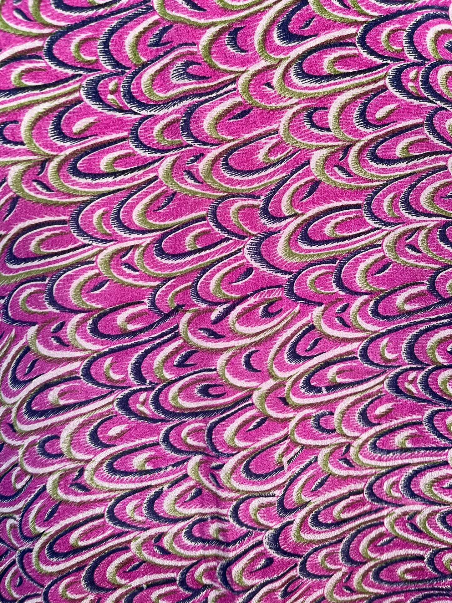 PRC6191 Avatar Long Pure Silk Kimono Sleeved Duster with Belt