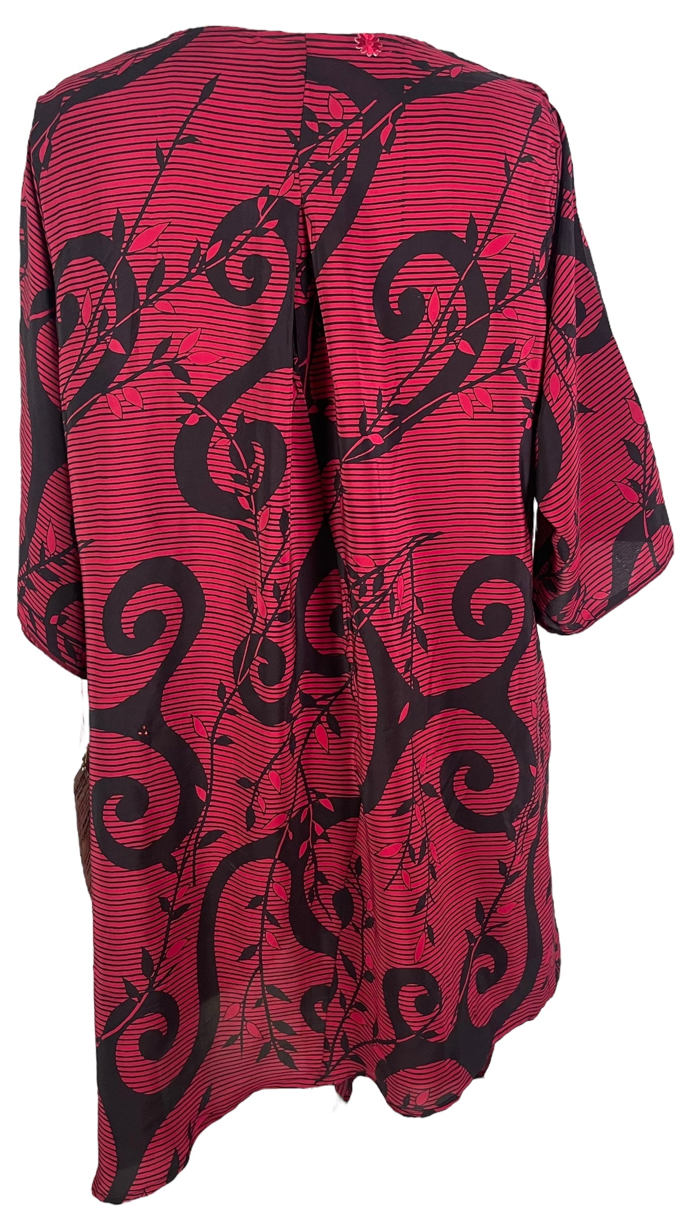 PRC6544 Avatar Pure Silk Self Pocket Tunic Dress