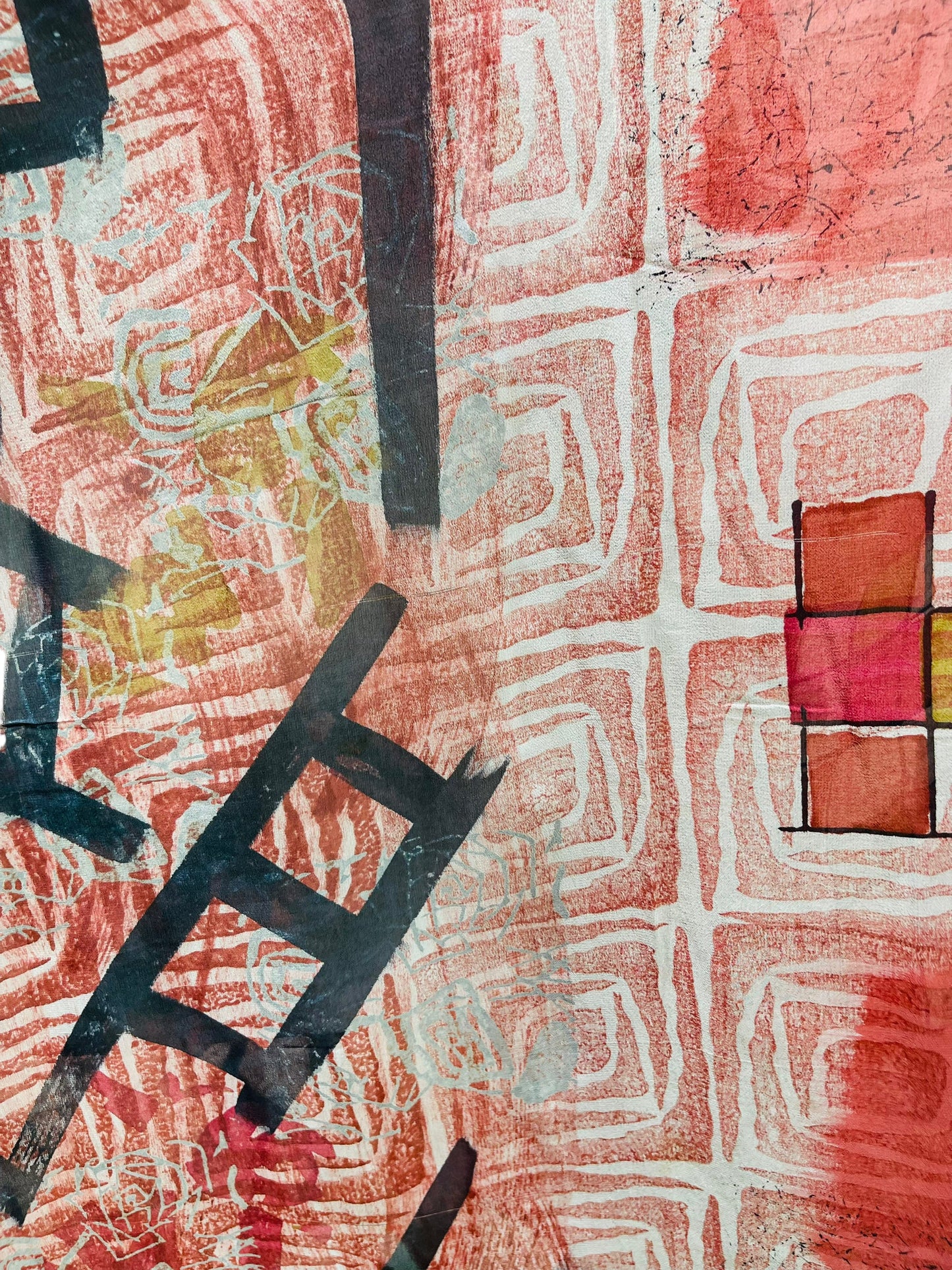 FINAL SALE PRG5679A Sheer Avatar Pure Silk Maxi Kaftan