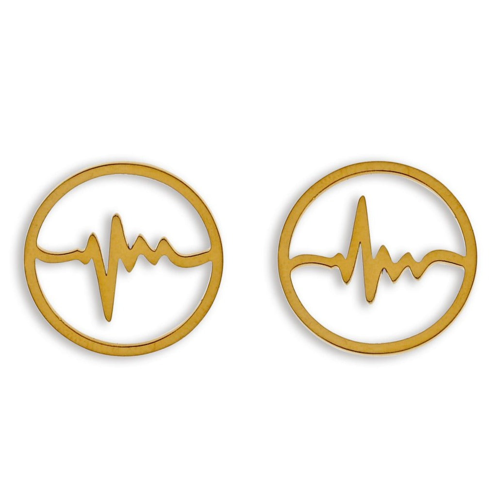 REXON 'Heart-Beat' Stud Earrings