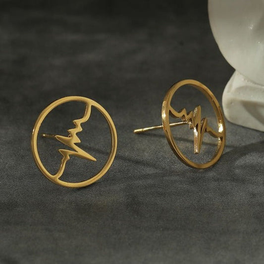 REXON 'Heart-Beat' Stud Earrings