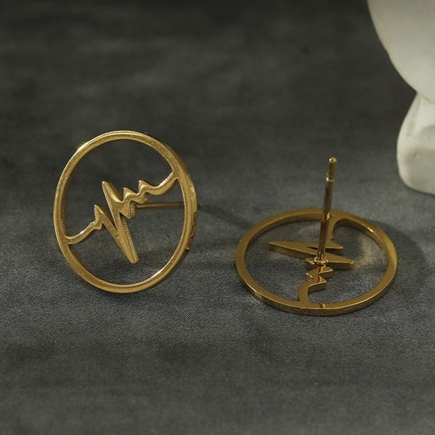 REXON 'Heart-Beat' Stud Earrings