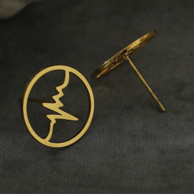 REXON 'Heart-Beat' Stud Earrings