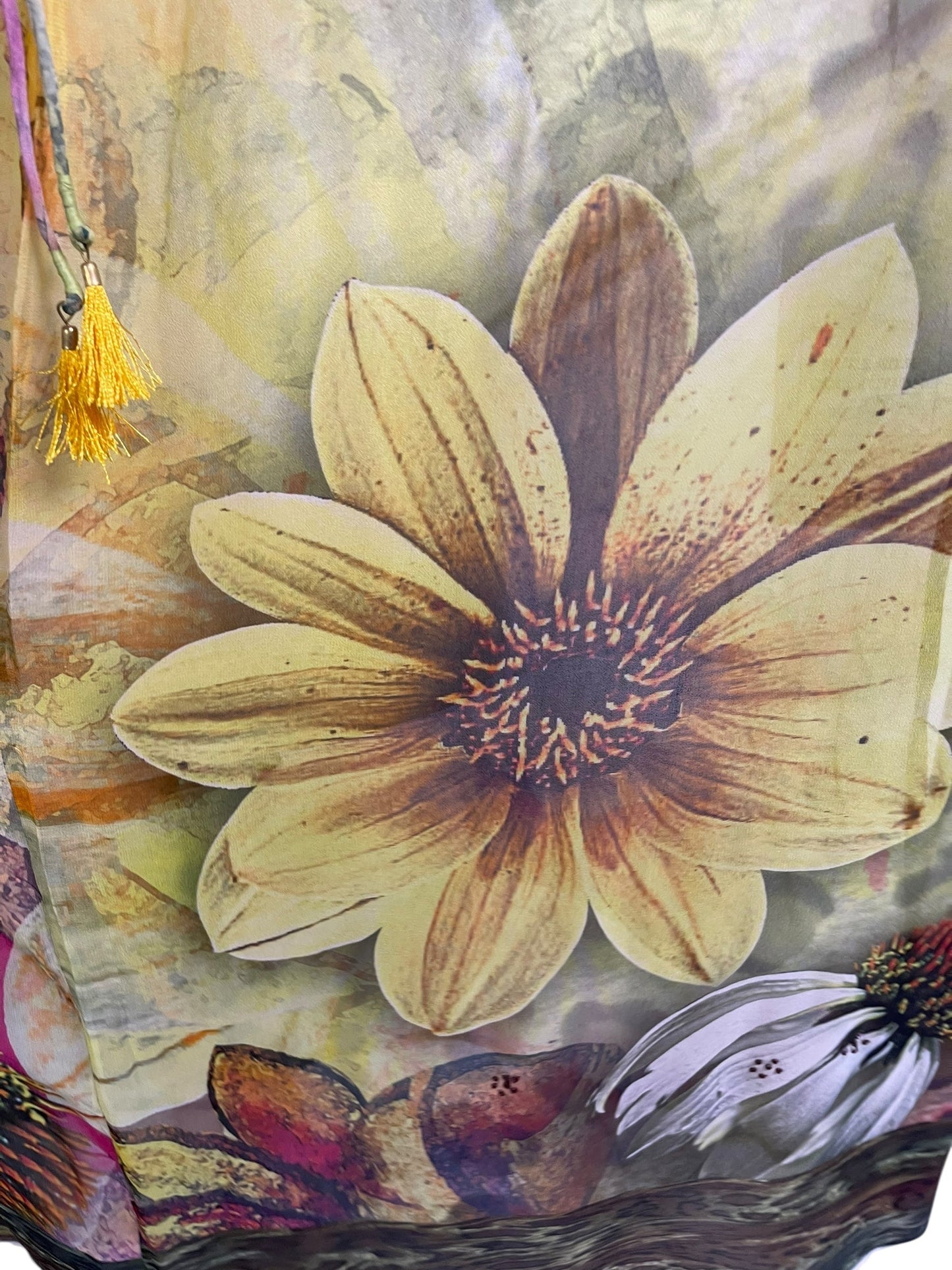 PRG6798 Sheer Avatar Pure Silk Maxi Kaftan