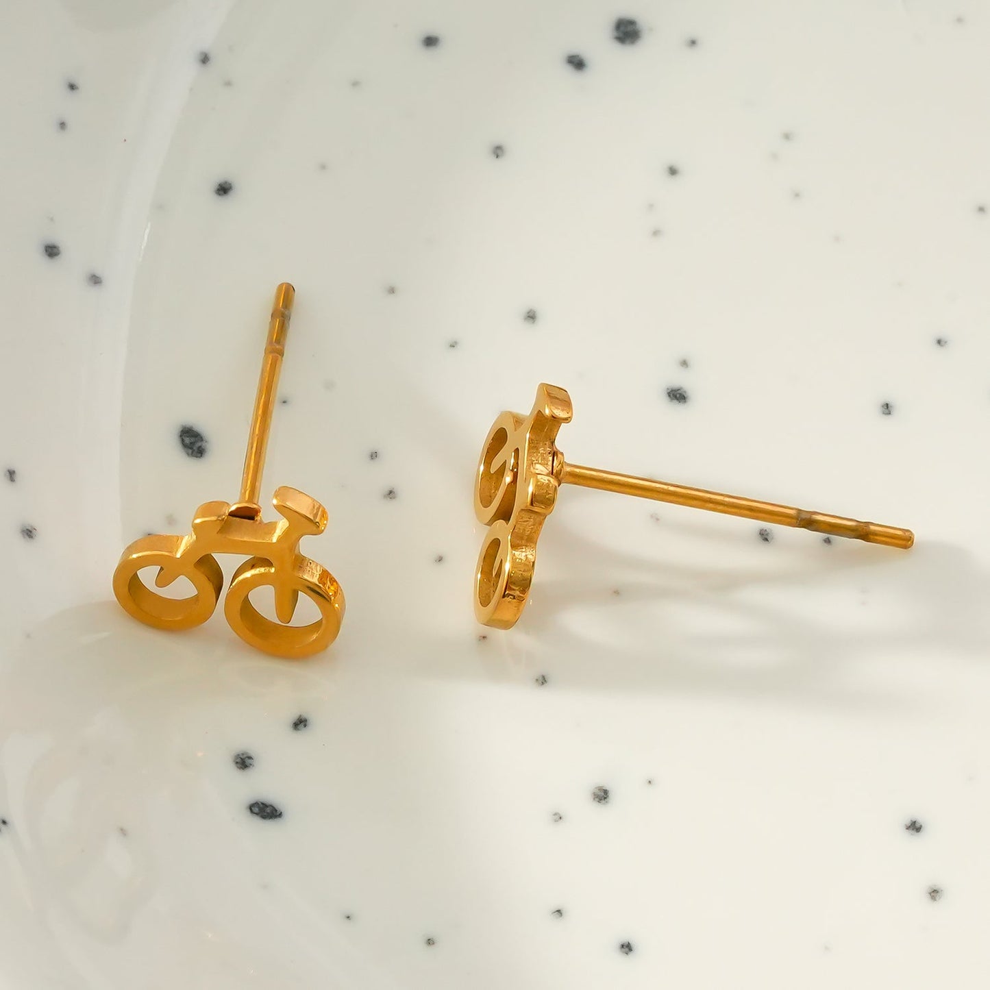 RIDER: Cyclist & Biker Stud Earrings – Celebrate Your Passion for Two Wheels