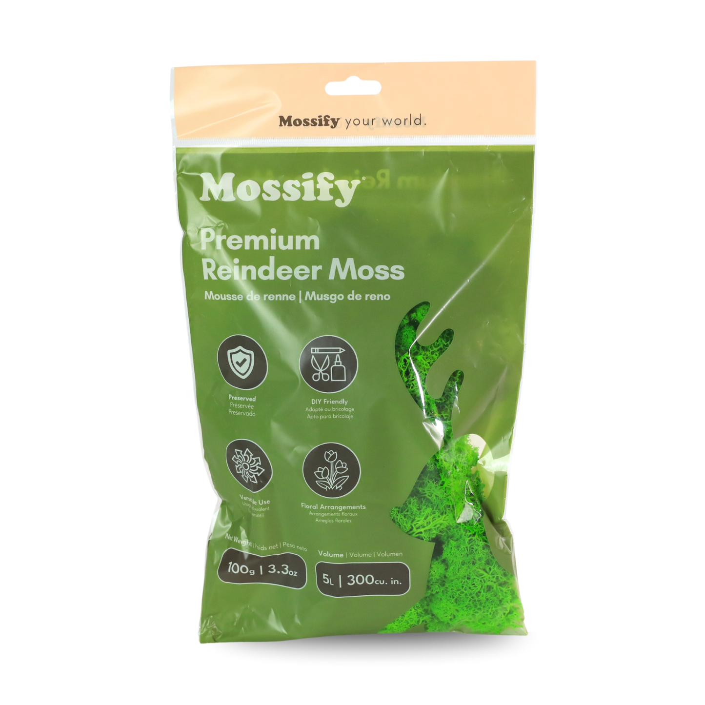 Premium Reindeer Moss Bag