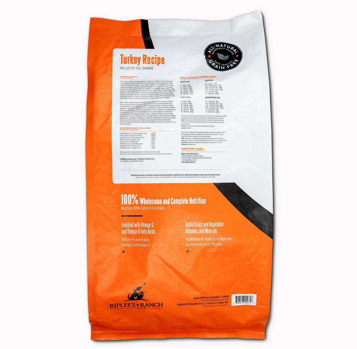 Turkey Recipe Dog Food - 30lb Bag