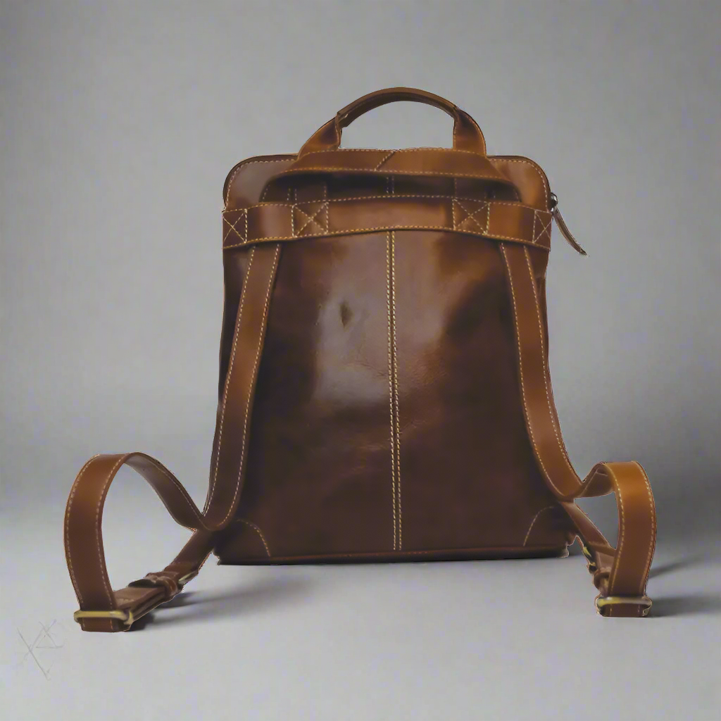 Rugged Earth Leather Backpack