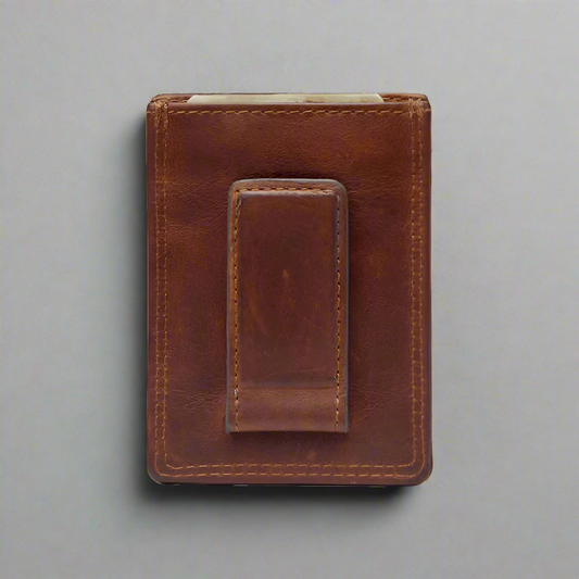 Rugged Earth Men's Leather Money Clip Wallet