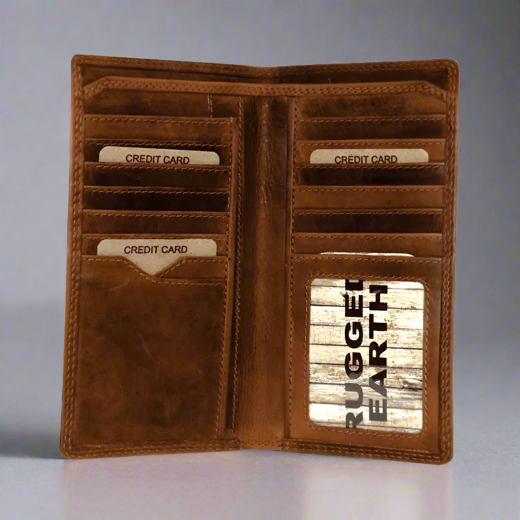 Rugged Earth Men's Tall Leather Wallet
