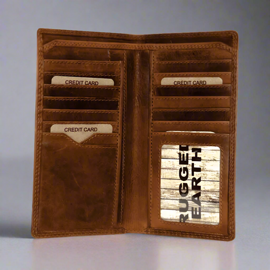 Rugged Earth Men's Tall Leather Wallet