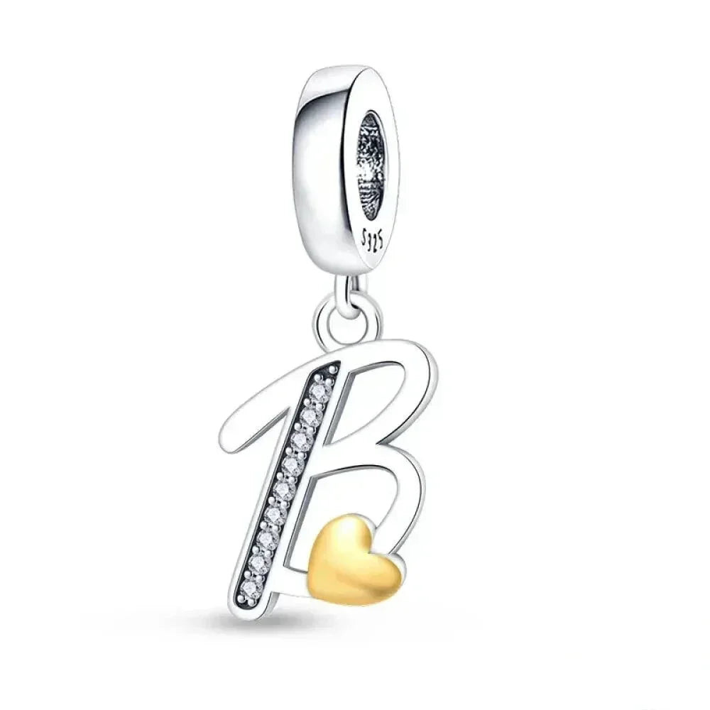Spell It Out with Style: Alphabet Charms for Bracelets (925 Silver)