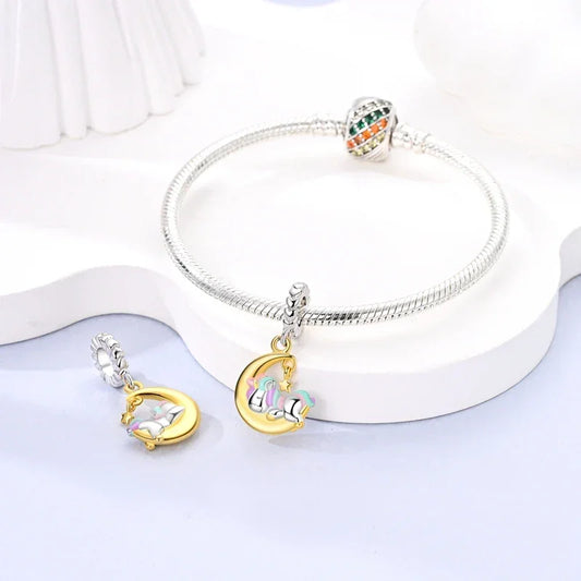 Dreamy Unicorn Sterling Silver Charm