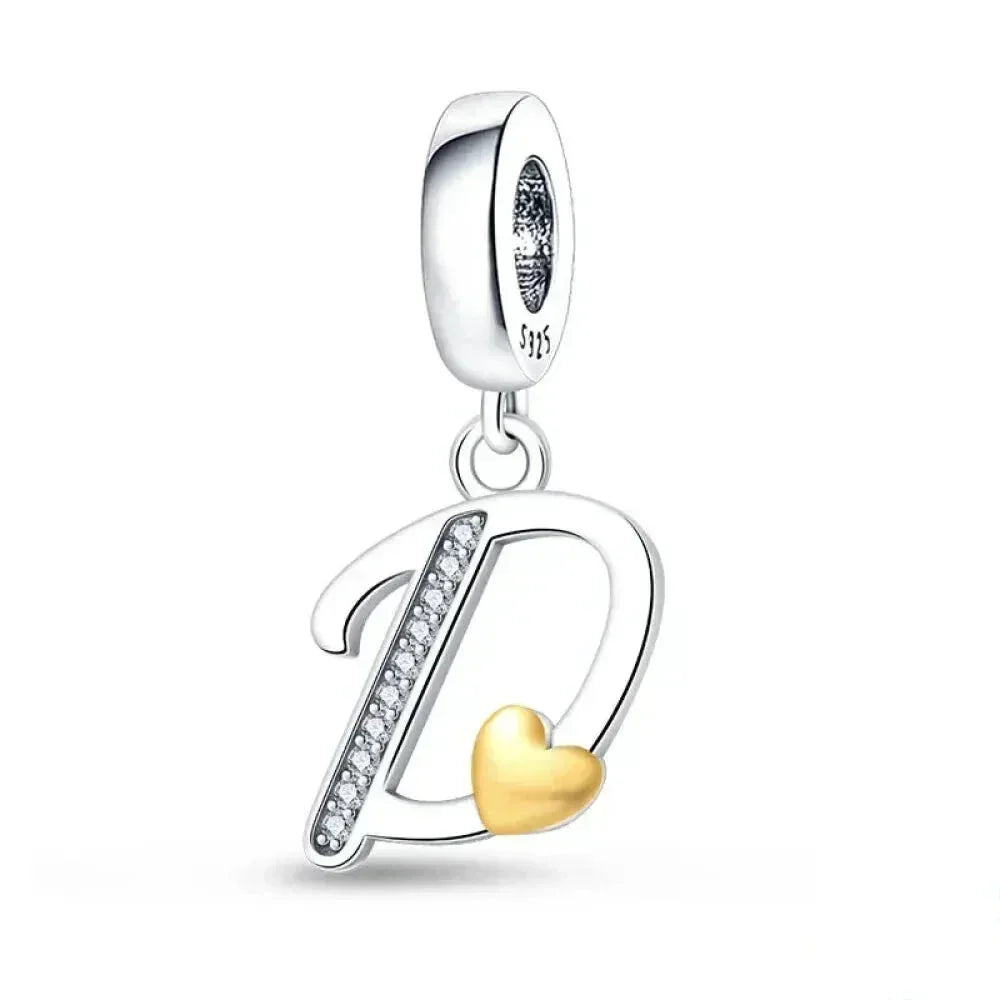 Spell It Out with Style: Alphabet Charms for Bracelets (925 Silver)