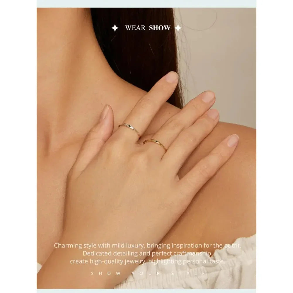 925 Sterling Silver Heart Wedding Band - Symbol Of Love, Stackable Promise Ring In 2 Colors (Size 5-10)