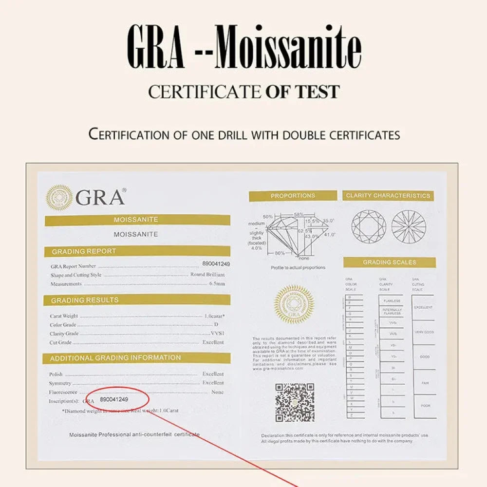 Radiant Moissanite Stud Earrings | D Color Round Cut 925 Silver, Gold Plated