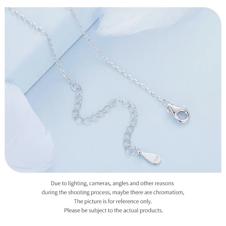 Interlocking Circles: Sterling Silver Double Ring Chain Necklace