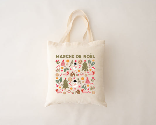 Sac réutilisable - Marché de Noël